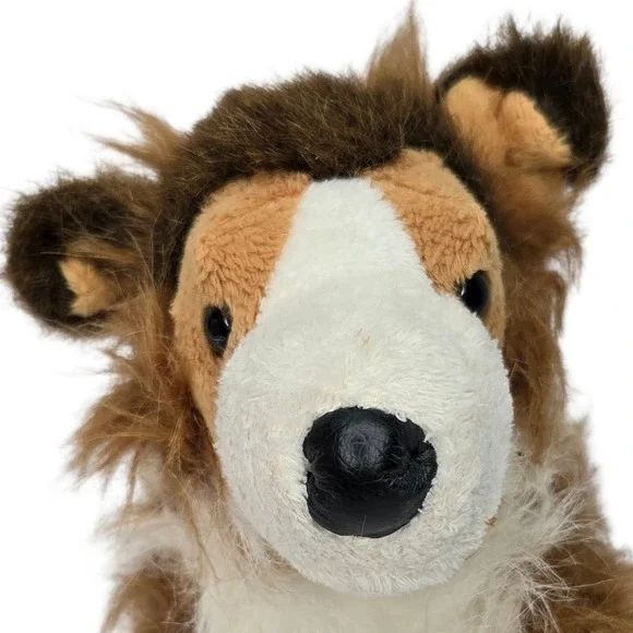 Ganz Webkinz Collie Dog Puppy HM149 9" Retired 2007 No Code Stuffed Animal Plush - Picture 2 of 10